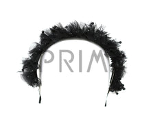 Load image into Gallery viewer, TULLE RUFFLE WITH PEARLS HEADBANDS
