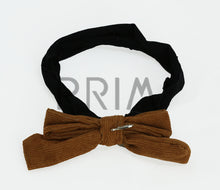 Load image into Gallery viewer, DACEE CORDUROY BOW BABY HEADBAND
