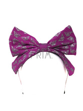 Load image into Gallery viewer, METALLIC BUTTERFLIES BOW HEADBAND
