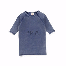 Load image into Gallery viewer, DENIM WASH THREE QUARTER SLEEVE TEE
