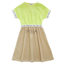 Load image into Gallery viewer, TWO TONE SHORT TERRY DRESS
