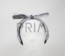 Load image into Gallery viewer, METALLIC AND ORGANZA BOW HEADBAND
