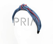 Load image into Gallery viewer, ZIP DENIM KNOT HEADBAND
