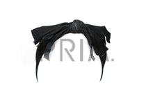 Load image into Gallery viewer, DENIM ROLLED BOW HEADWRAP
