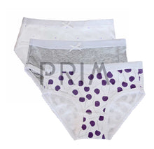 Load image into Gallery viewer, FEATHERS GIRLS CHERRY PRINT 3 PACK BRIEFS
