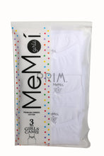 Load image into Gallery viewer, MEMOI GIRLS 3 PACK UNDERSHIRT
