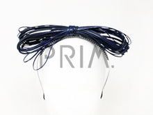Load image into Gallery viewer, LEATHER LOOPY BOW HEADBAND

