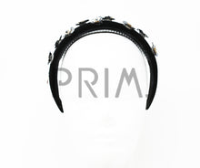 Load image into Gallery viewer, METALLIC FLOWERS COVERED HEADBAND
