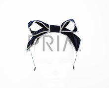 Load image into Gallery viewer, VELVET WIRE BOW WITH STITCHING HEADBAND
