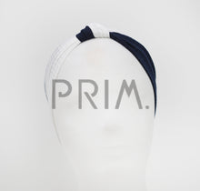 Load image into Gallery viewer, TWO TONE RIBBED KNOT BABY HEADBAND
