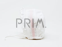 Load image into Gallery viewer, COTTON BONNET WITH NARROW SMOCK
