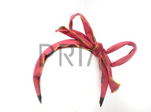 Load image into Gallery viewer, MULTI EDGED DENIM TIE BOW HEADBAND
