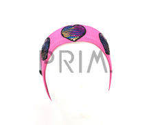 Load image into Gallery viewer, TWO WAY SEQUIN HEART BABY HEADBAND
