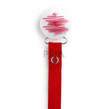 Load image into Gallery viewer, DOODLE RED ROUND CLIP
