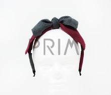 Load image into Gallery viewer, TWO TONE KNIT BOW HEADBAND

