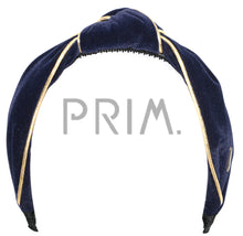 Load image into Gallery viewer, VELVET KNOT PIPING HEADBAND
