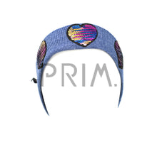 Load image into Gallery viewer, TWO WAY SEQUIN HEART BABY HEADBAND
