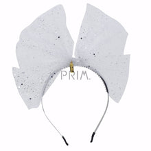 Load image into Gallery viewer, SPARKLY STIFF TULLE BOW HEADBAND

