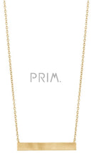 Load image into Gallery viewer, STERLING SILVER PLAIN SIDEWAYS BAR NECKLACE
