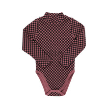 Load image into Gallery viewer, CHECKERED MOCK NECK ONESIE
