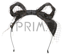 Load image into Gallery viewer, TAFFETA WIRE BOW NET HEADBAND
