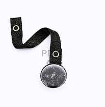 Load image into Gallery viewer, SILVER/GOLD GLITTER OVER BLACK WITH BLACK
