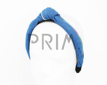 Load image into Gallery viewer, ZIP DENIM KNOT HEADBAND
