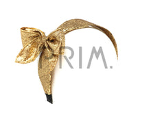 Load image into Gallery viewer, METALLIC WITH EDGED SIDE BOW HEADBAND
