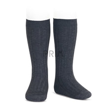 Load image into Gallery viewer, CONDOR RIBBED COTTON KNEE SOCK

