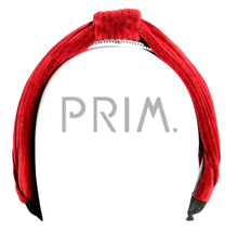 Load image into Gallery viewer, RIBBED VELOUR CENTER PINCH HEADBAND
