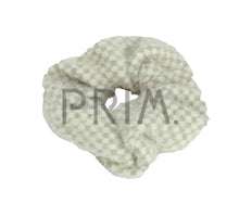 Load image into Gallery viewer, DACEE MOHAIR CHECKERED SCRUNCHY
