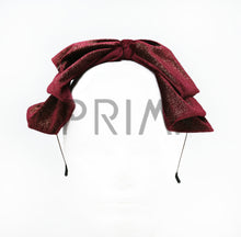 Load image into Gallery viewer, GOLD STRIPE BOW HEADBAND
