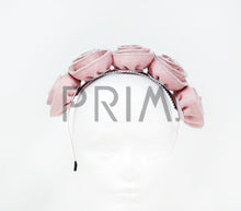 Load image into Gallery viewer, METALLIC EDGED MOHAIR ROSES HEADBAND
