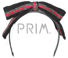 Load image into Gallery viewer, SWEATER STRIPED STAND UP BOW HEADBAND
