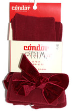 Load image into Gallery viewer, VELVET BOW TIGHTS

