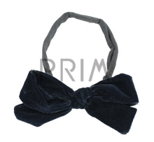 Load image into Gallery viewer, DACEE VELVET SHIMMER BOW BABY HEADBAND
