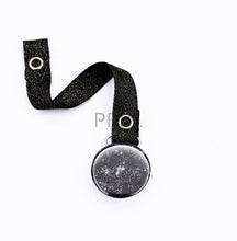 Load image into Gallery viewer, SILVER/GOLD GLITTER OVER BLACK WITH BLACK
