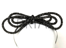 Load image into Gallery viewer, CRYSTAL ROPE BOW HEADBAND
