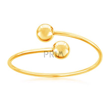 Load image into Gallery viewer, STERLING SILVER TWIN BEAD BANGLE
