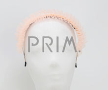 Load image into Gallery viewer, ORGANZA RUFFLE WITH PEARL STRAND HEADBAND
