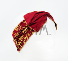 Load image into Gallery viewer, FOIL LEAF PRINT SCRUNCHY BOW BABYBAND
