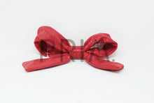 Load image into Gallery viewer, METALLIC SUEDE WIRE BOW CLIP
