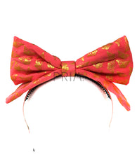 Load image into Gallery viewer, METALLIC BUTTERFLIES BOW HEADBAND
