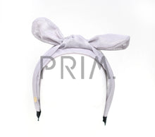 Load image into Gallery viewer, METALLIC MESH COVERED WITH TIE HEADBAND
