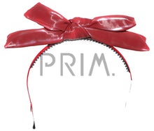 Load image into Gallery viewer, LEATHER PUFFY BOW HEADBAND
