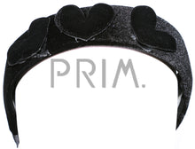 Load image into Gallery viewer, VEVET PUFFY HEARTS HEADBAND
