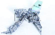 Load image into Gallery viewer, DACEE FLORAL PRINTED BOW SCRUNCHY WITH TAILS
