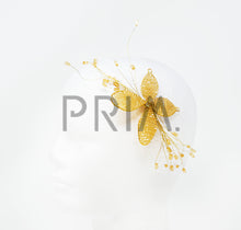 Load image into Gallery viewer, BEADED BUTTERFLY BABY HEADBAND
