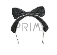 Load image into Gallery viewer, METALLIC BOW WITH PIPING HEADBAND
