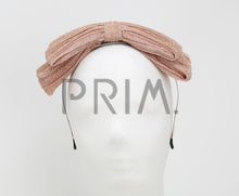 Load image into Gallery viewer, METALLIC GLITTER PLEATED BOW HEADBAND
